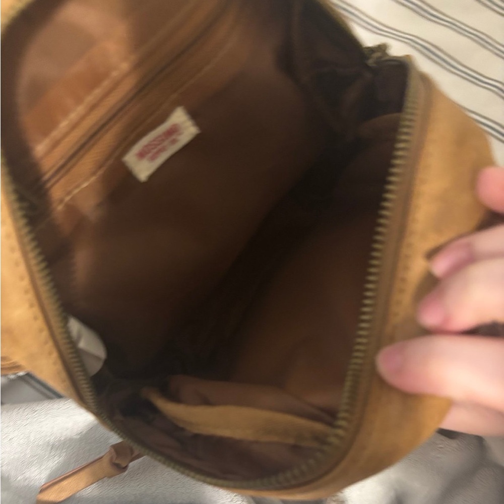 Mossimo Tan Leather Backpack - image 2